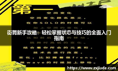 街舞新手攻略：轻松掌握状态与技巧的全面入门指南